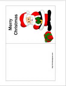 Santa Claus Christmas Cards Printable
